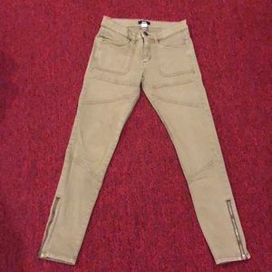 BDG olive green stretch skinny jeans